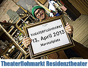 Residenztheater Theaterflohmarkt am 13.04.2013 auf dem Marstallplatz (©Foto: Thomas Dashuber)